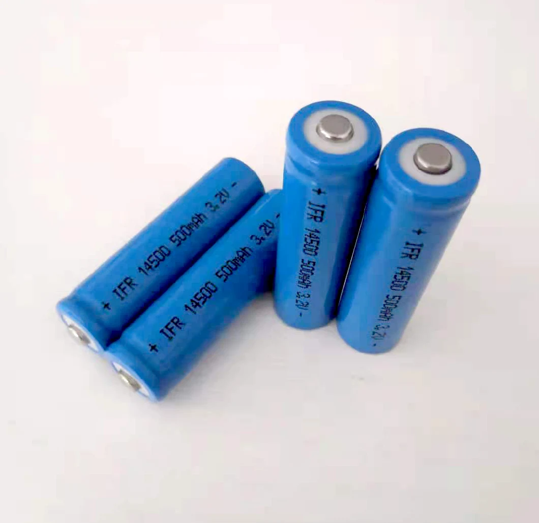 3.2V 500mAh 14500 Li Ion Battery Cell Accu Bulk LiFePO4 Akku Baterias