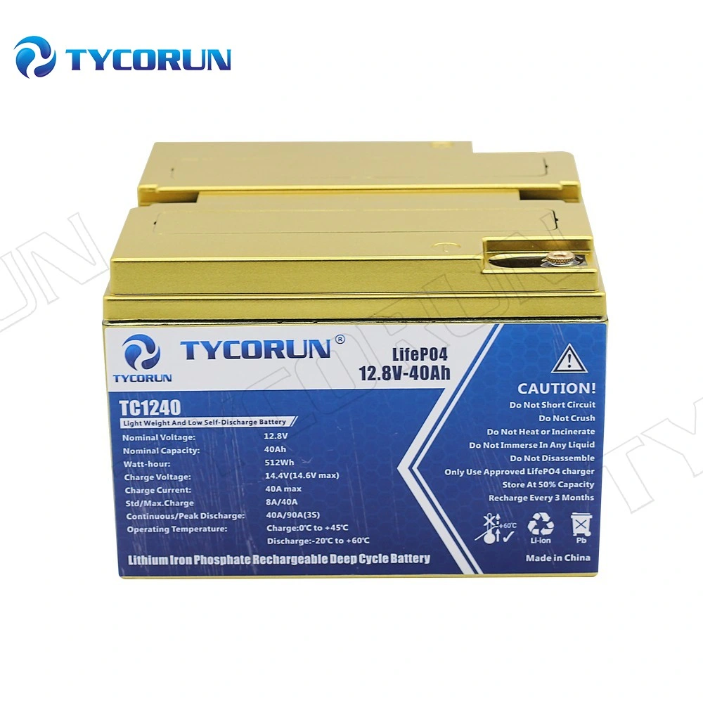 Tycorun Hot Sale 12V 40ah LiFePO4 Lithium Battery Pack Solar Battery for Solar Systems