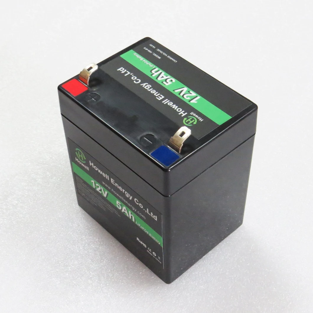 12V 5ah Rechargeable LiFePO4 Lithium Ion Battery Pack