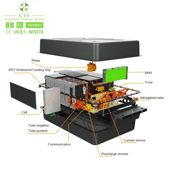 저속 전기 자동차용 충전식 144V 100Ah 200Ah 14.4kWh EV 리튬 이온 배터리 300V 30kWh LiFePO4 배터리