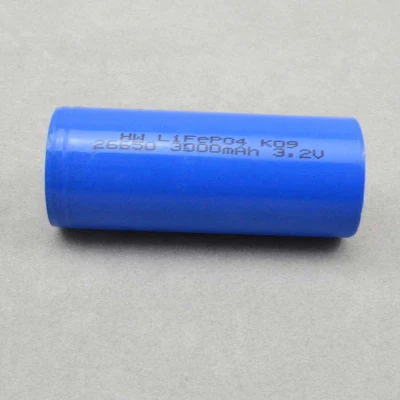 태양광 조명용 26650 LiFePO4 배터리 셀 3.2V 3000mAh