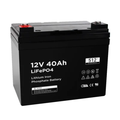 2165 12V 40Ah 리튬 철 인산염 LiFePO4 배터리(BMS 충전기 포함)