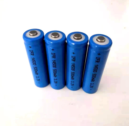 3,2V 500mAh 14500 Li-Ionen-Akku, 벌크-LiFePO4-Akku