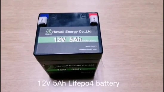 긴 수명 오토바이 부품 12.8V 리튬 배터리 12V 5Ah LiFePO4 배터리 전원 저장 충전식 스타터 LED 조명/UPS/태양광